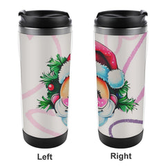 Stainless Steel Travel Cup- Christmas Winter Themed, Double-Wall Insulated, Perfect for Hot Cold Drinks